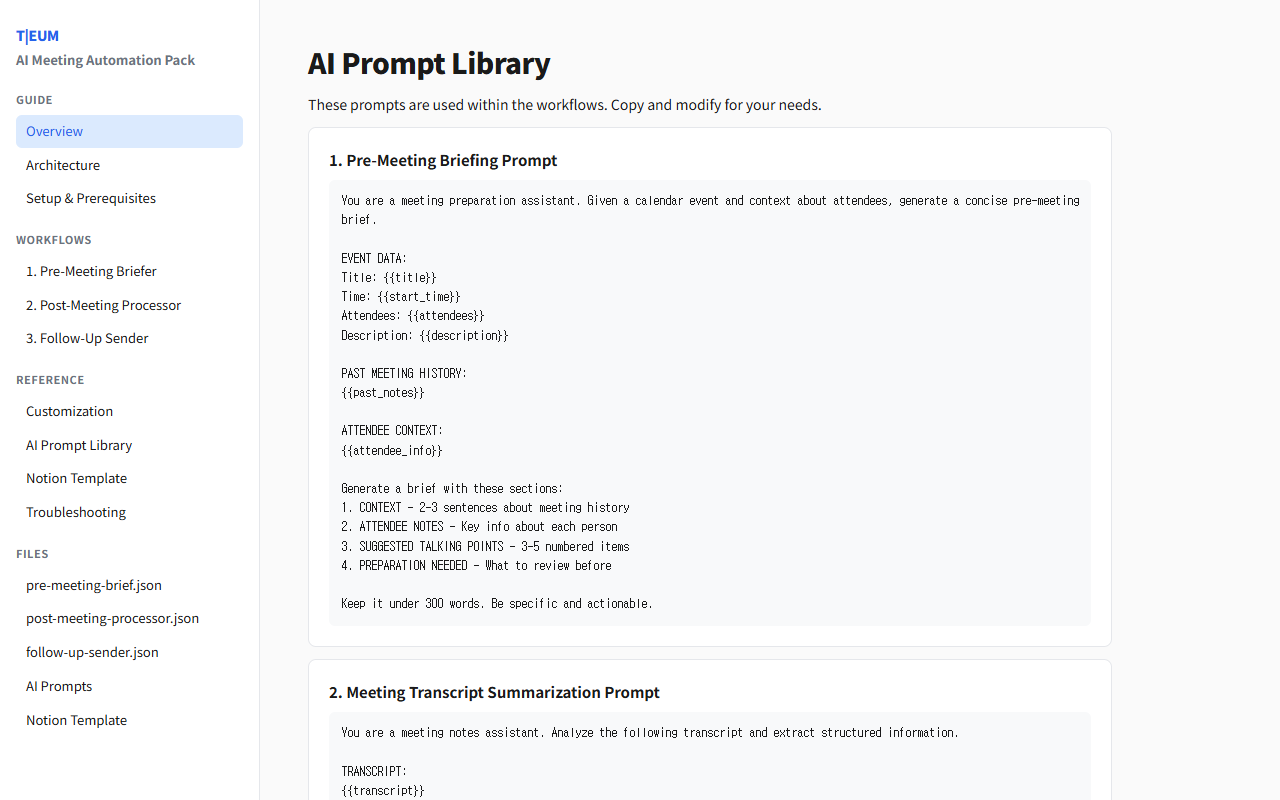 AI Meeting Automation Full Pack 3