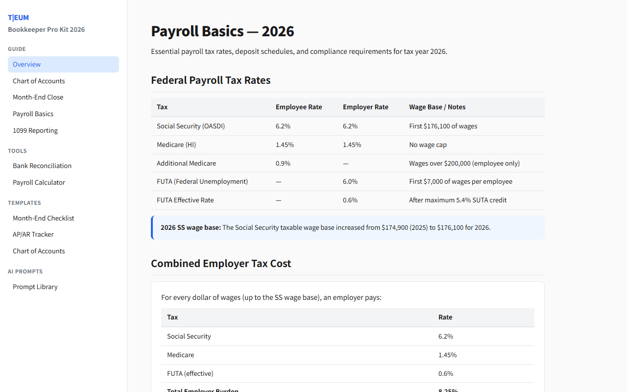 US Bookkeeper Pro Kit 2026 1