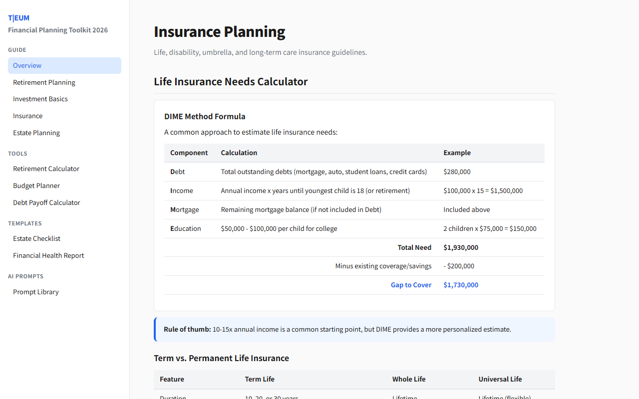 US Financial Planning Toolkit 2026 4