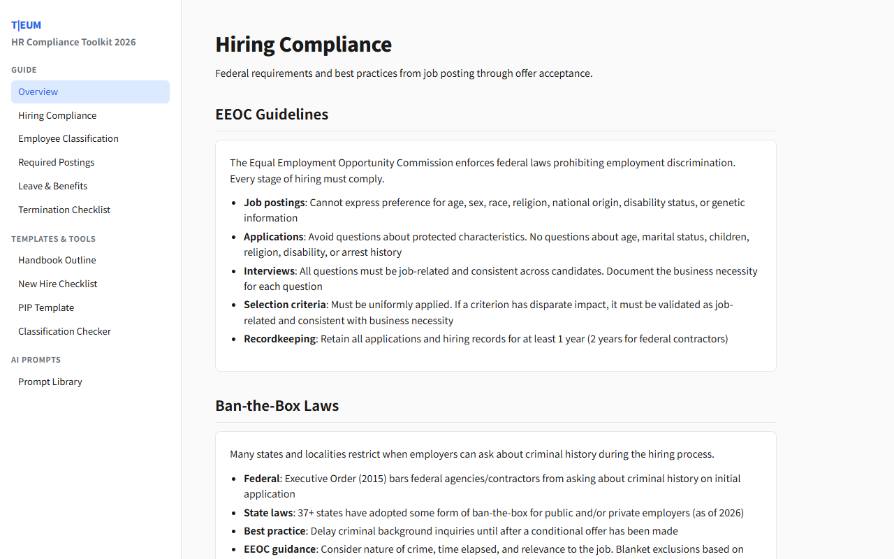 US HR 컴플라이언스 툴킷 2026 1