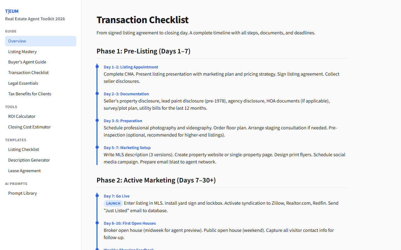 US Real Estate Agent Toolkit 2026 2