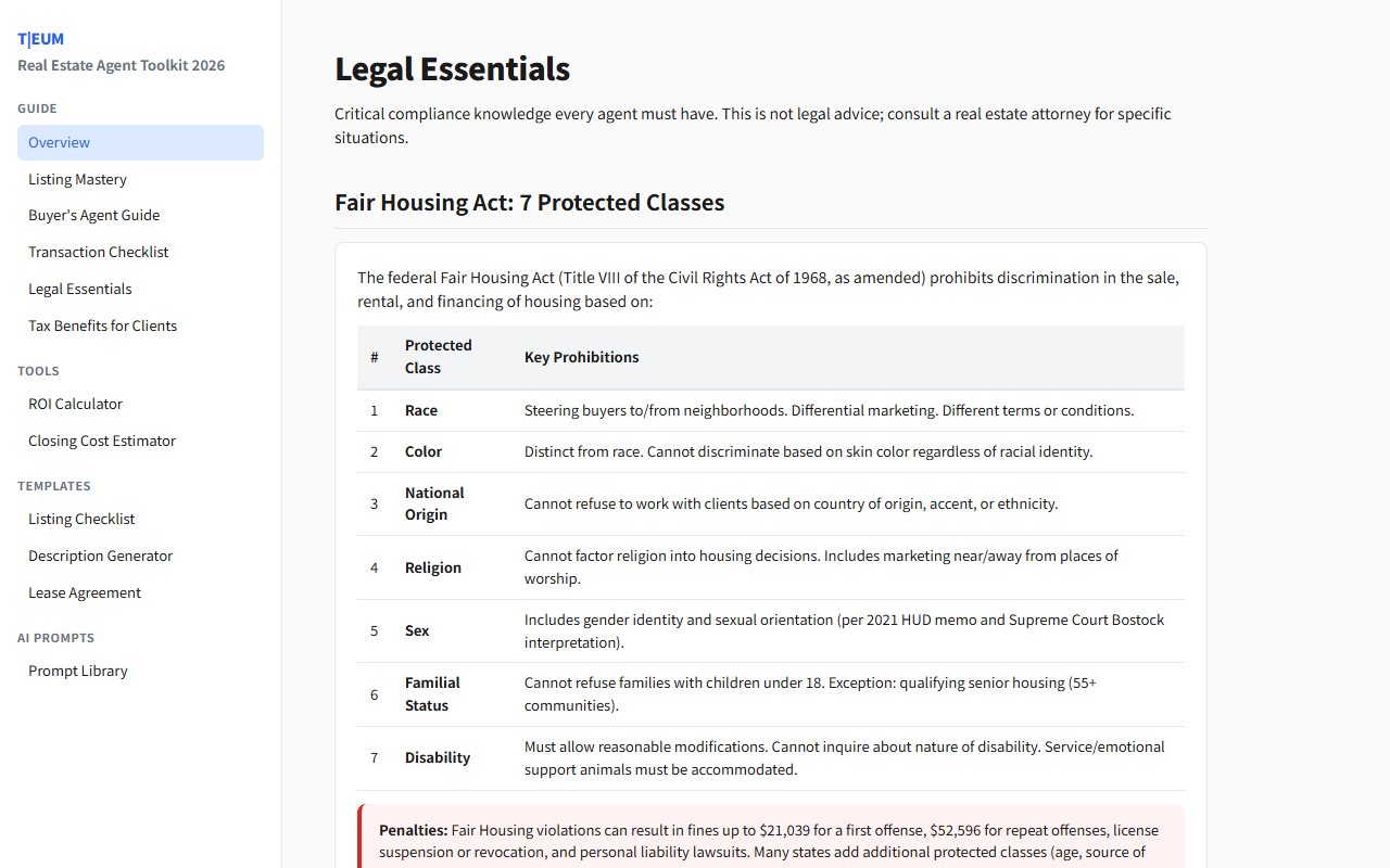 US Real Estate Agent Toolkit 2026 3