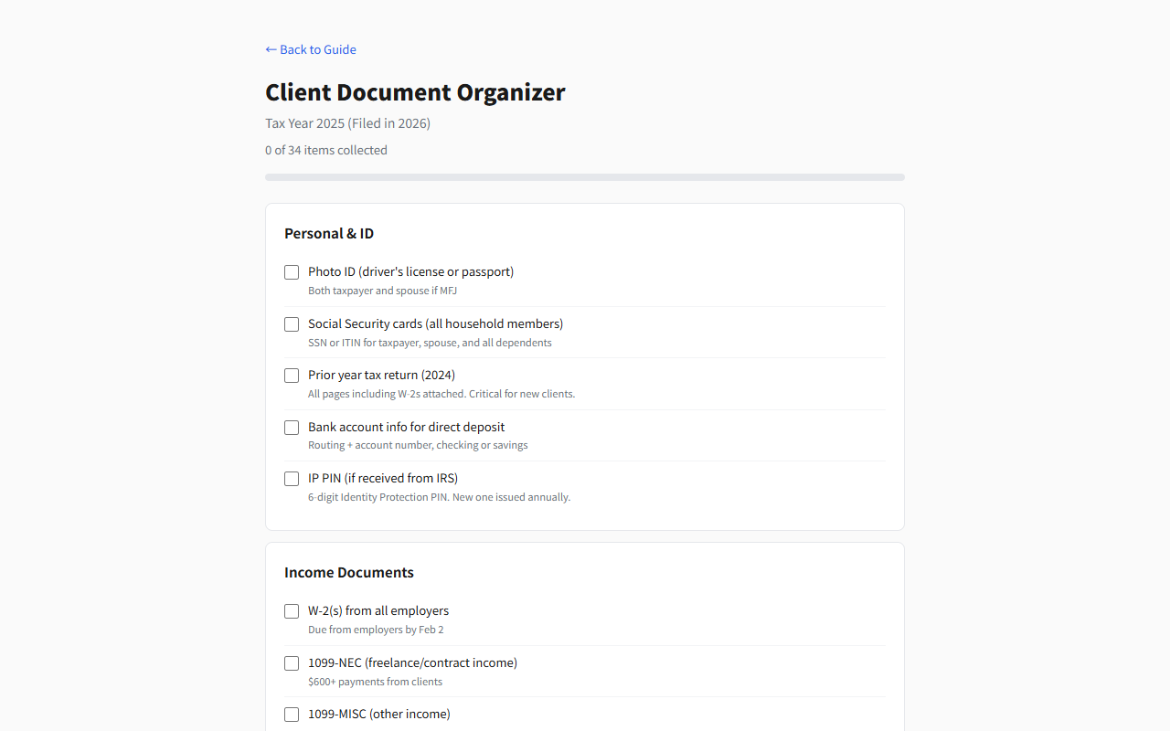 米国タックスシーズン プロツールキット 2026 8